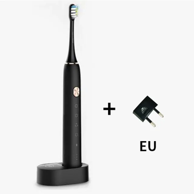 Xiaomi Soocare X3 Soocas Водонепроницаемая электрическая зубная щетка перезаряжаемая звуковая электрическая зубная щетка обновленная ультра звуковая зубная щетка - Цвет: Black Add EU Plug