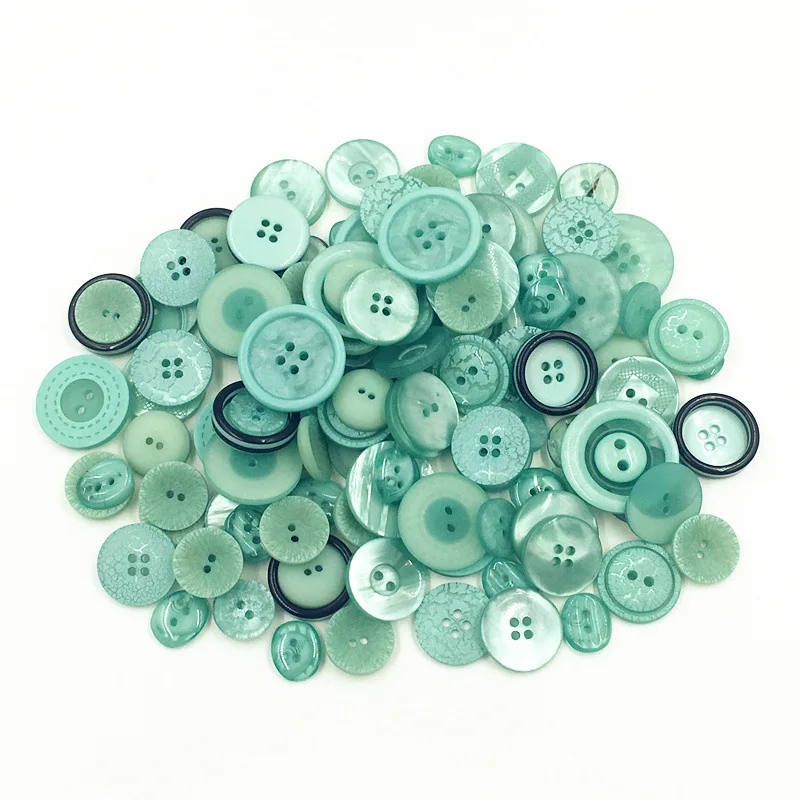 

TPSMOC Mix size 50g Resin Buttons Scrapbooking DIY Button Apparel Sewing Decorative Mix color