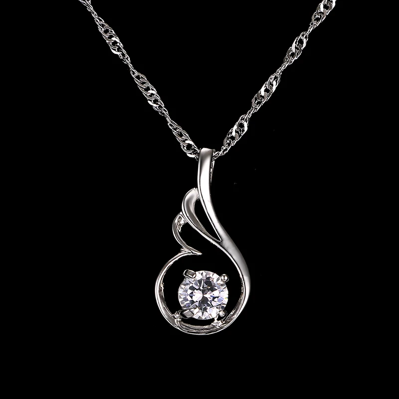 

Fashion Wing Necklaces & Pendants White Gold Plated zircon for Women Best Friend Gift Jewelry Hot Selling