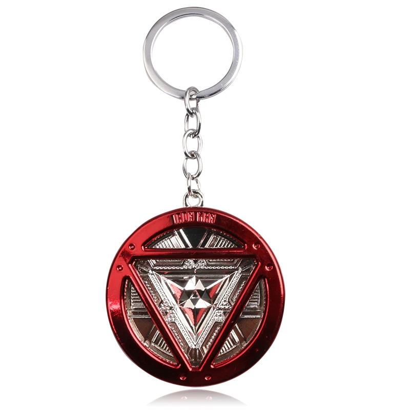 

RJ Hot Sale Fashion Film The Avengers 3 Keyring Thanos Iron Man Red Logo Keychains For Fans Woman & Men Free Shipping Chaveiro