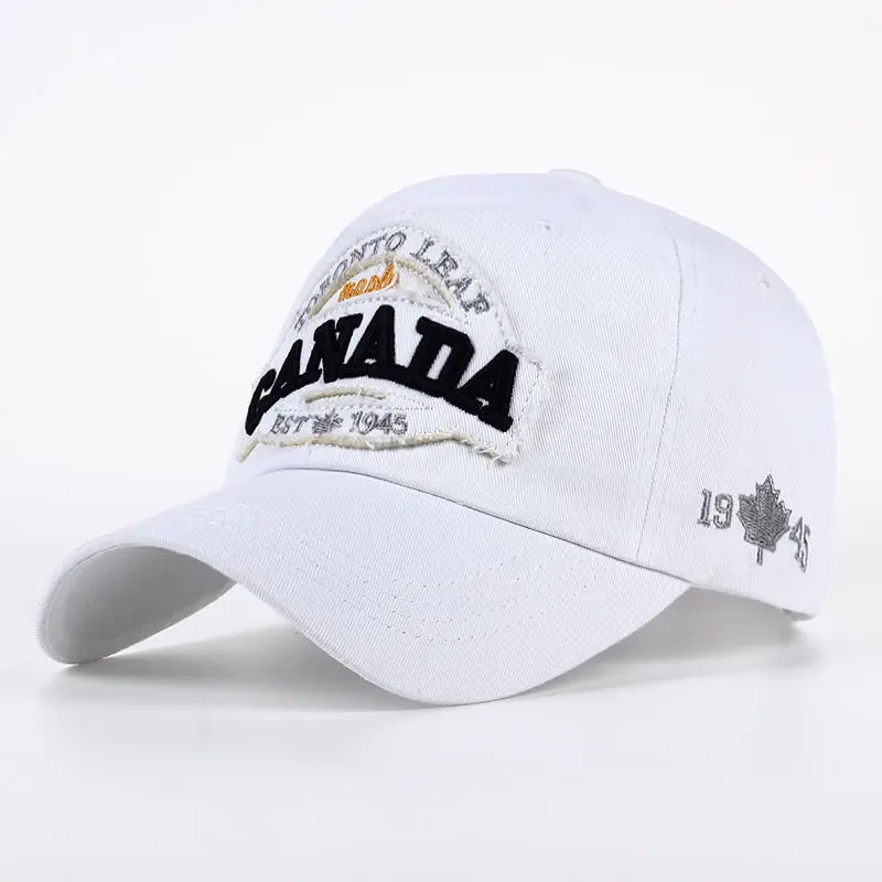 2018 новые хлопковые Канада Бейсбол Кепки флаг Канады Шляпа Snapback Регулируемая мужские Бейсбол Кепки бренда Гольф Кепки шляпы bone Гаррос