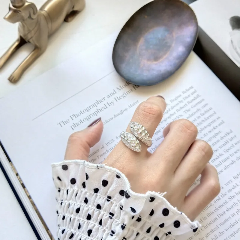 

Flyleaf 2018 New 100% 925 Sterling Silver Fashion Women Personality Design Peanut Open Rings For Women Wonderful Gift For Girls