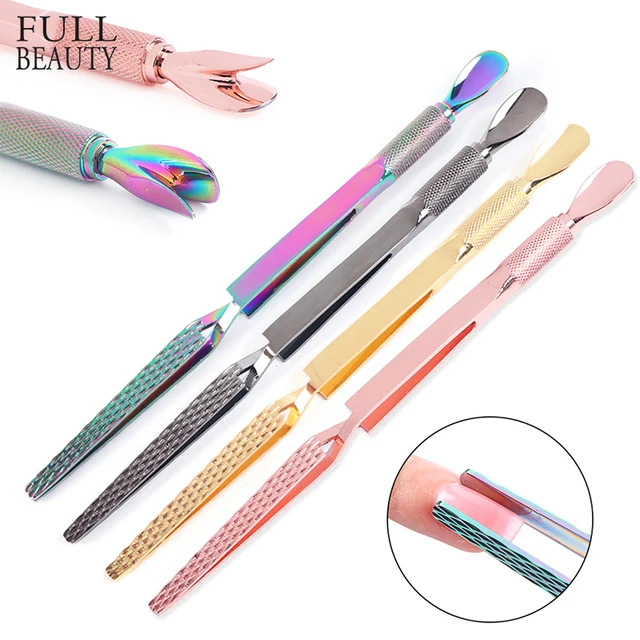 $US $3.21  Stainless Steel Shaping Tweezers Nail Pincher Cuticle Pusher Soak Remover Multifunction Manicur