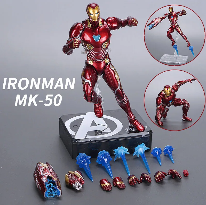 SHF S.H.F Ironman танос Человек-паук Hawkeye Antman Капитан Америка " фигурка свободного кроя и в коробке для выбора коллекции - Цвет: MK50 Loose