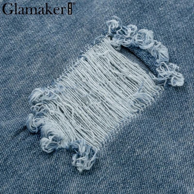 Glamaker, винтажные потертые джинсы на молнии, женские джинсы с высокой талией, для фитнеса, уличная одежда, джинсы, Плюс Размер, Весенняя Сексуальная женская нижняя часть