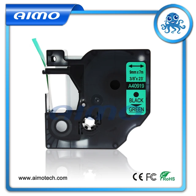 Special Offers Compatible DYMO D1 Label Printer 40919 Tape 9MM Black on Green Label Maker, 1 Pack Special Offers Compatible DYMO D1 Label Printer 40919 Tape 9MM Black on Green Label Maker, 1 Pack