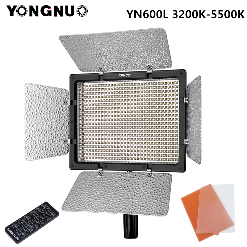 YONGNUO-YN600L-YN600-LED-Video-Light-Panel-3200K-to-5500K-LED-Photography-lighting-with-Wireless-Remote