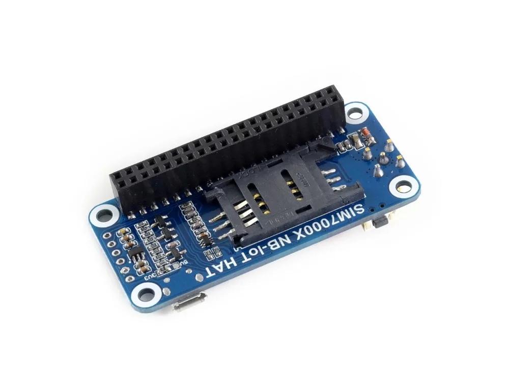 Шляпа Waveshare NB IoT/eMTC/EDGE/GPRS/GNSS для Raspberry Pi на основе SIM7000E поддерживает порты TCP UDP PPP HTTP