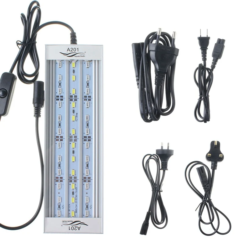 

RGB 5730 SMD LED Underwater Light 20/25/30/31/35/36/40/45/50/60cm Aquatic Coral Aquarium Sea Reef Fish Tank US/EU/UK/AU Plug