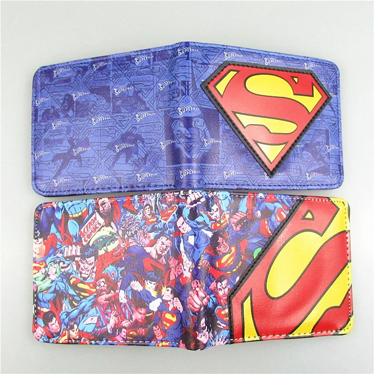 Justice League Superman Batman Green Lantern Flash Kid/'s Wallet NEW