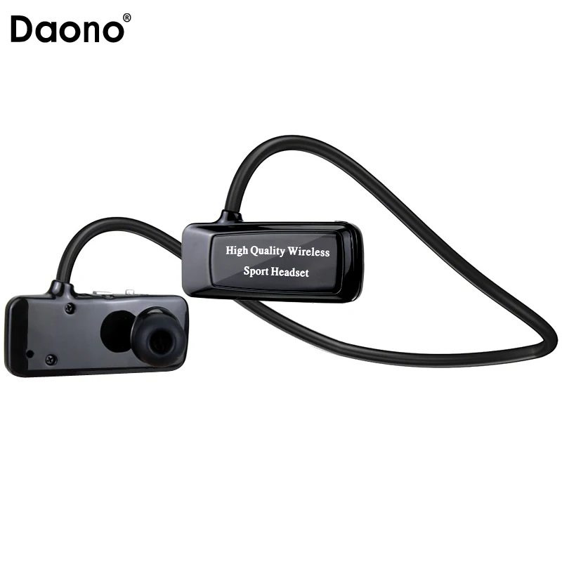 Daono F5 Bluetooth MP3 музыкальный плеер Спортивный mp3 плеер Беспроводные наушники Поддержка Micro SD TF карта с FM