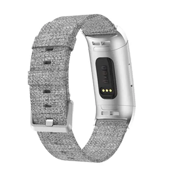

[4 Colors] In Stock 2018 Canvas Men Women Strap for Charge3 Replacement Straps Red/Brown/Grey/Purple Smartwatch Accessories