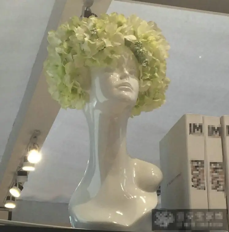 White Abstract Decorative Art Vase Human Head Model Flower Club Furnishings Home Decoration Statue | Дом и сад