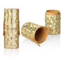 Cosmetic PU Leather Makeup Brushes Cup Holder Case/Brush Organizer Bag