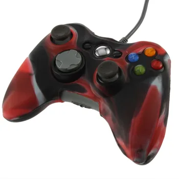 

Fully Access to All buttons Red Silicone Cover Joystick Gel Skin Soft Protective Case Specially Designed for Xbox 360 Wireless C
