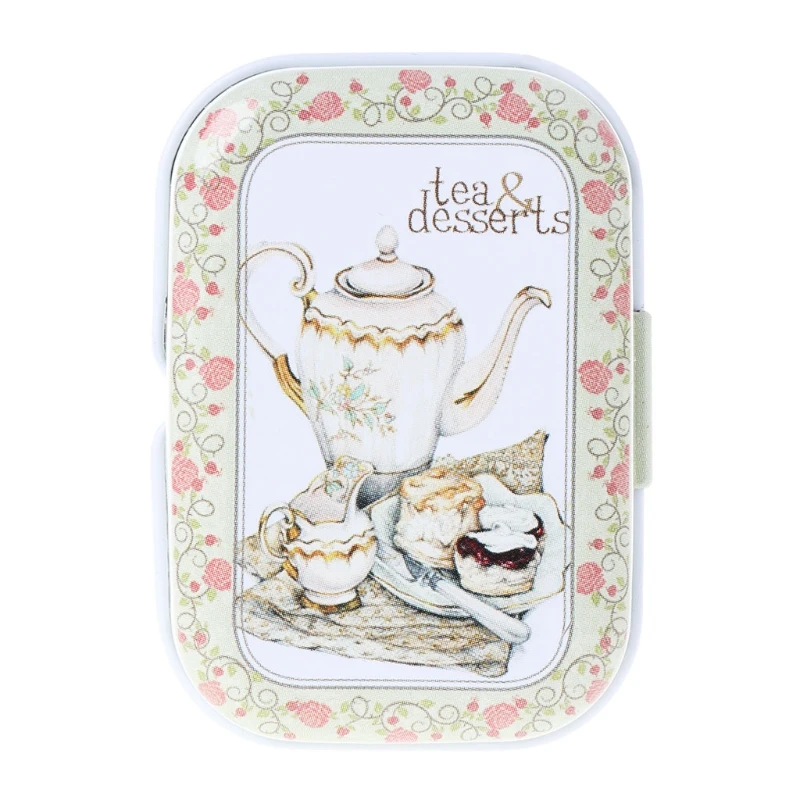 

Stationery box Small Empty Tinplate Tin Tea Can Storage Box Organizer for Jewelry Candy Case