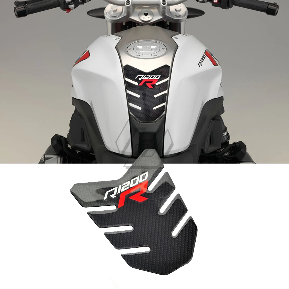 

3D Carbon Look Motorcycle Tank Pad Protector Sticker Case for BMW R1200R R1200 R Tank Decal