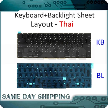 

New for Macbook Pro Retina 15'' A1707 Keyboard Thai Thailand w/ Backlight Backlit EMC3072 EMC3162 Late 2016 Mid 2017 Year