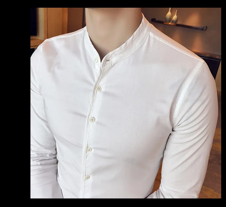 abotoado camisa magro negócios casual moda luxo