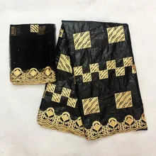 Getzner brode Bazin кружевная ткань Африканская кружевная ткань высокое качество кружева парча в Гвинейском стиле 5+ 2 ярдов/партия