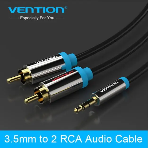 Vention RCA аудио кабель 2RCA Мужской до 3 5 мм Джек 2 AUX сплиттер для домашнего кинотеатра