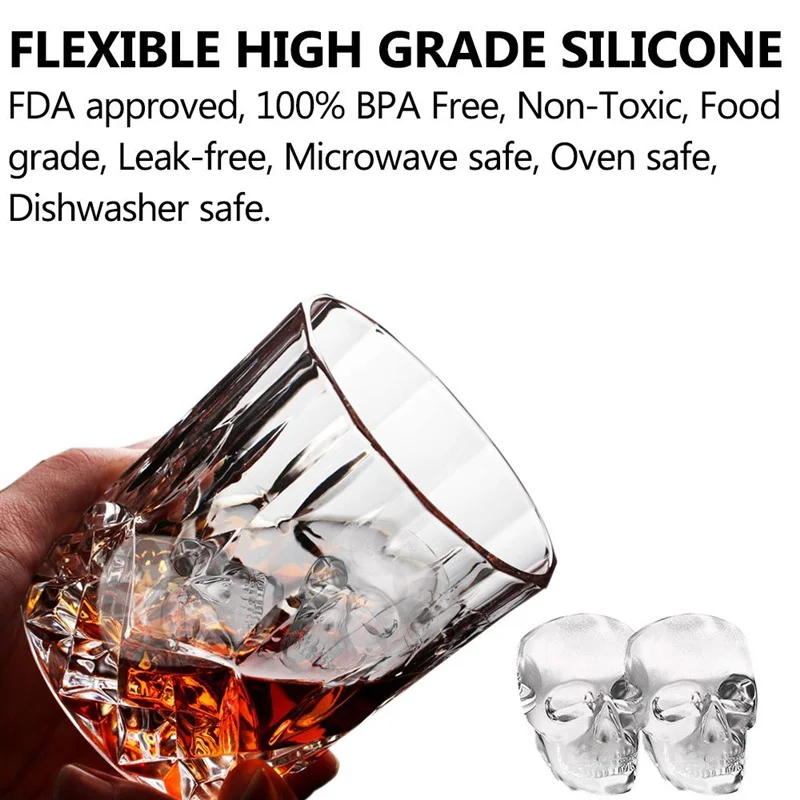 skull ice mold 3