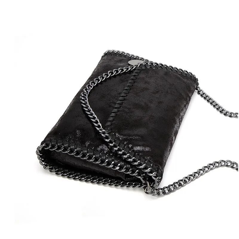 2019 New Women Message Bag Pu Fashion Portable 2 Chains Bag Woven Shoulder bag bolsa feminina carteras mujer handbag S989