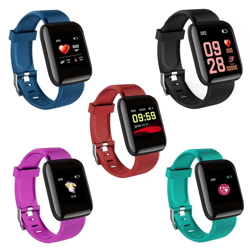 

2019 Sports Color Screen Heart Rate Monitor Waterproof Fitness Smart Bracelet Watch