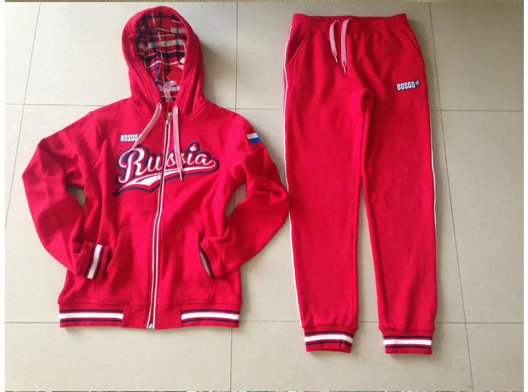 BOSCO sport pants jackets sets for women men's sochi 2015 winter game uniform olimpiyskiy