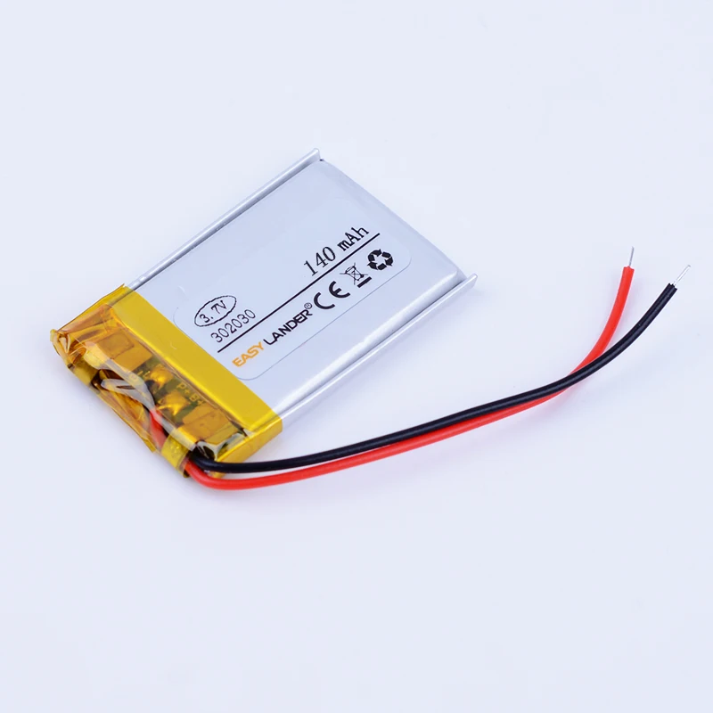 302030 3,7 V 140 mAh литий-полимерная литий-ионная Батарея для bluetooth гарнитура браслет «Умные» наручные часы ручка gps Оборудование для psp MP3 MP4