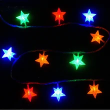 4 шт. Рождественская звезда светодиодный светильник высокого качества водонепроницаемый 100 светодиодный/10 м 220 в ночные вечерние Звездное освещение