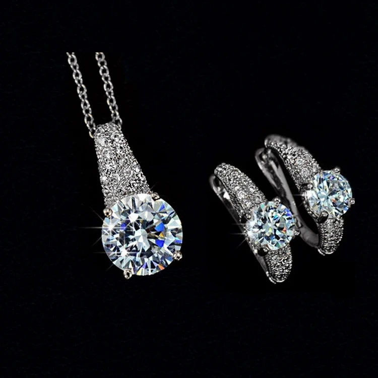 AliExpress burst models fine jewelry set Micro Pave CZ earrings