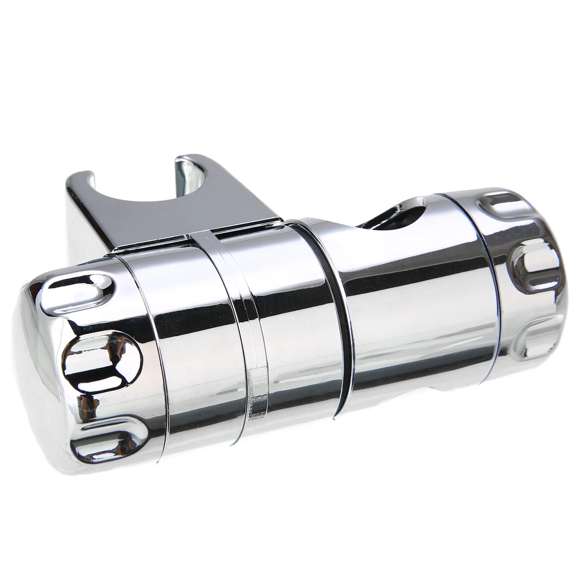 Mirror Chrome Shower Head Holder 19-22mm Adjustable Slider Bar Holder Rail Slider Clamp Bracket Easy Install For Bathroom Use