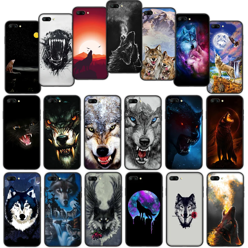 

angry snow wolf Soft Cover Case for Huawei Honor 10 Note 10 9 Lite 8X 7A 3GB Pro Y6 Y7 Y9 Prime Nova 3