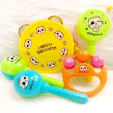 Buy 5pcs Baby Rattles Bed Toy 0-12 13-24 Months Newborn Education Music Mobile for Kid Stroller Crib Hand Bell Infant Child Toddler Free Shipping