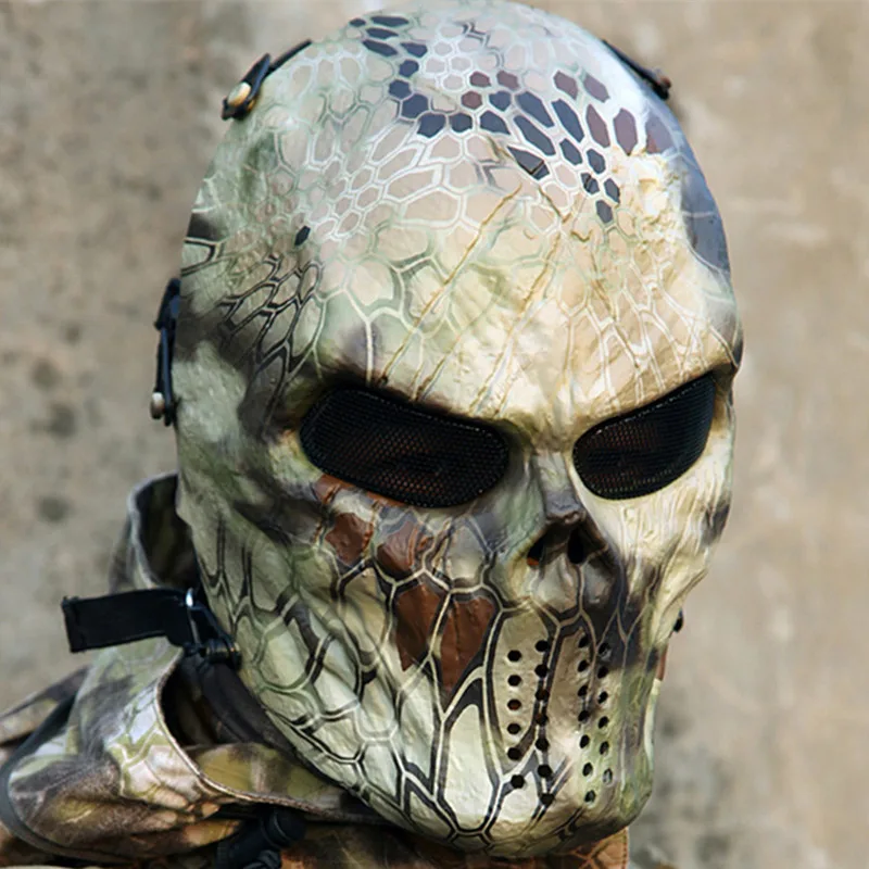 Креативная маска с черепом Wargame Chief Tactical CS Cosplay Masked Mask шалость забавная камуфляжная маска для верховой езды на лицо полные маски подарок на Хэллоуин