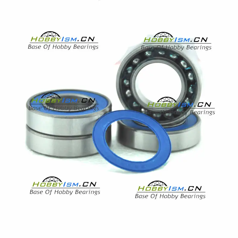 

4PCS 8X22X7 mm full complement BIKE BEARING 608 2RS A3 Blue Rubber