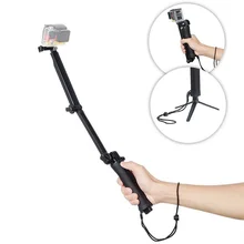 Мини Штатив Монопод универсальный 3 Way gopro спортивная видеокамера Чехлы для Gopro Hero 5 3 4 Session SJ4000 Xiaomi Yi 4K камера Go Pro