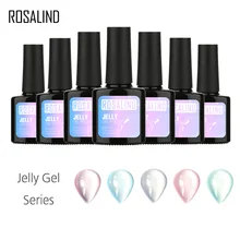Rosalind гель 1S 10 мл Желейная серия Цветной Гель-лак для ногтей Маникюр УФ-гель для дизайна ногтей лак Полупостоянный лак для ногтей