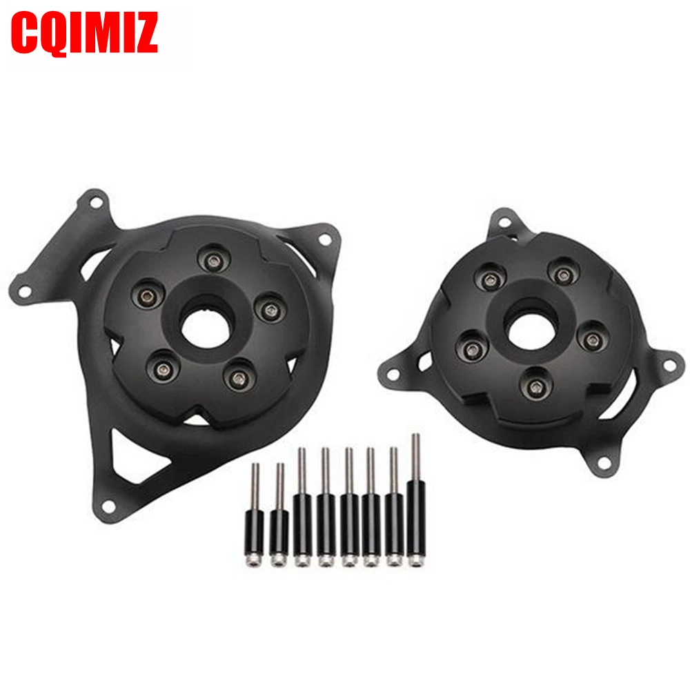 

CNC Black Aluminum Left & Right Side Motorcycle Engine Stator Guard Cover Protector For Kawasaki Z800 2013-2016