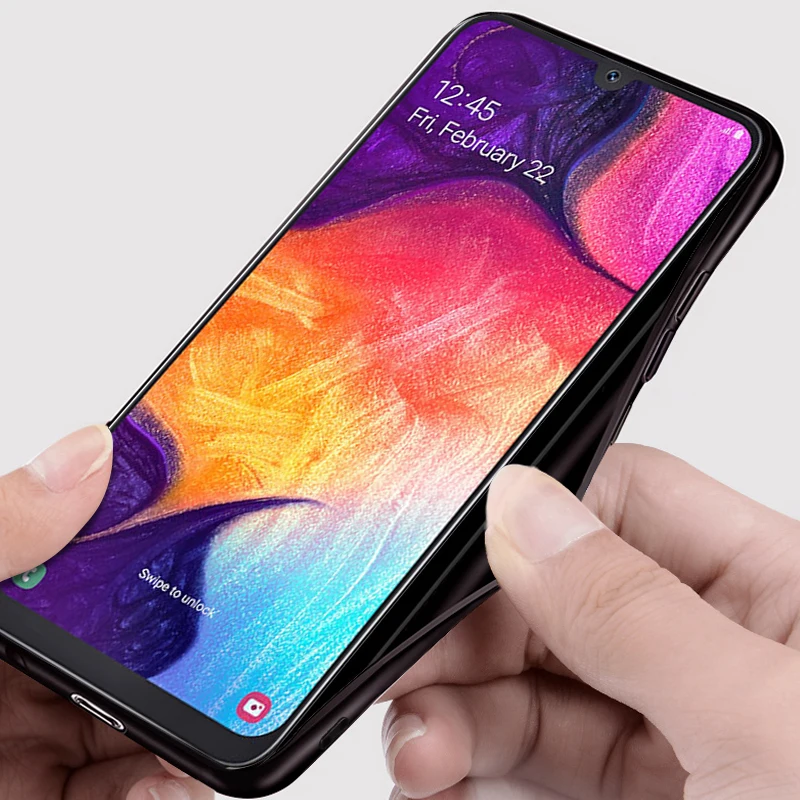 Чехол для Samsung Galaxy A50, чехол MOFI для Samsung Galaxy A30 A70, тканевый чехол для Samsung A50, полный Чехол, деловой чехол