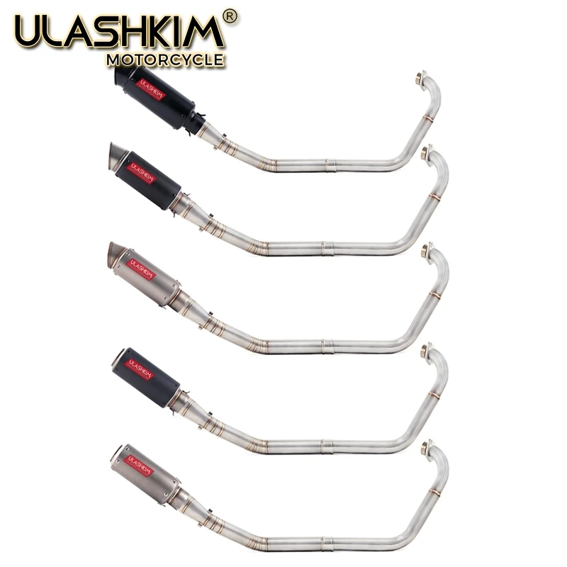 

Motorcycle Full Exhaust Escape System Modifed Middle Link Pipe Slip-On For yamaha YZF R15 MT15 MT 15 125 2008-2017