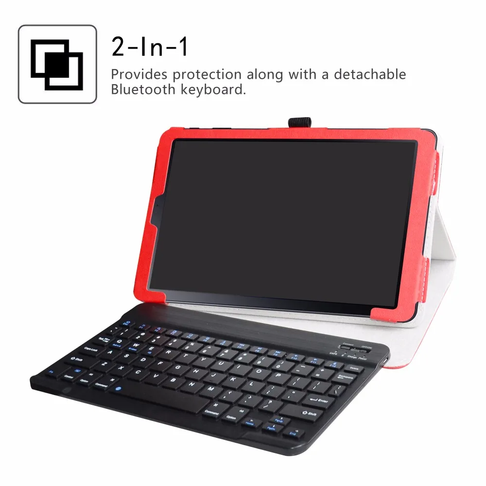 Для 10," samsung Galaxy Tab A2 10,5 T590 T595 планшет Съемная клавиатура Bluetooth чехол, Портативный складной чехол-подставка из искусственной кожи чехол