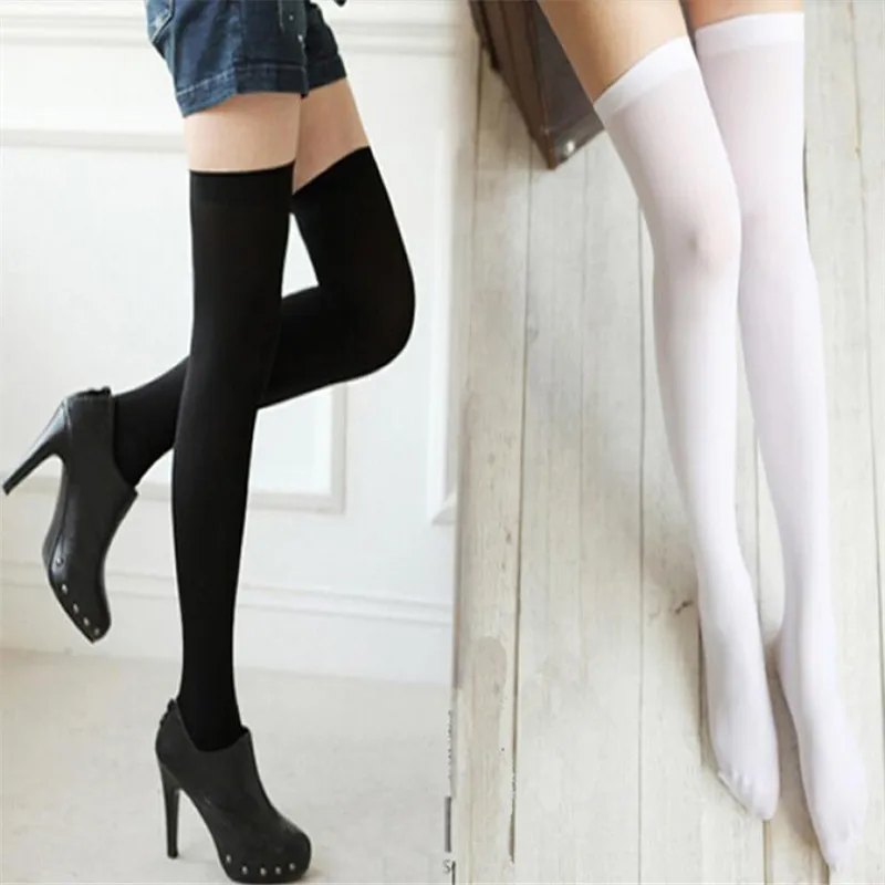 Модные осенние женские бархатные носки выше колена, чулки, длинные чулки до бедра, Medias altas, чулки для девочек, сексуальные японские носки 3,4