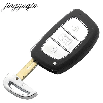 

jinyuqin 10pcs Smart Key Fob Shell For Hyundai Creta Mistra Elantra Verna Tucson ix25 IX35 Car 3 Buttons Remote Key Case Replace
