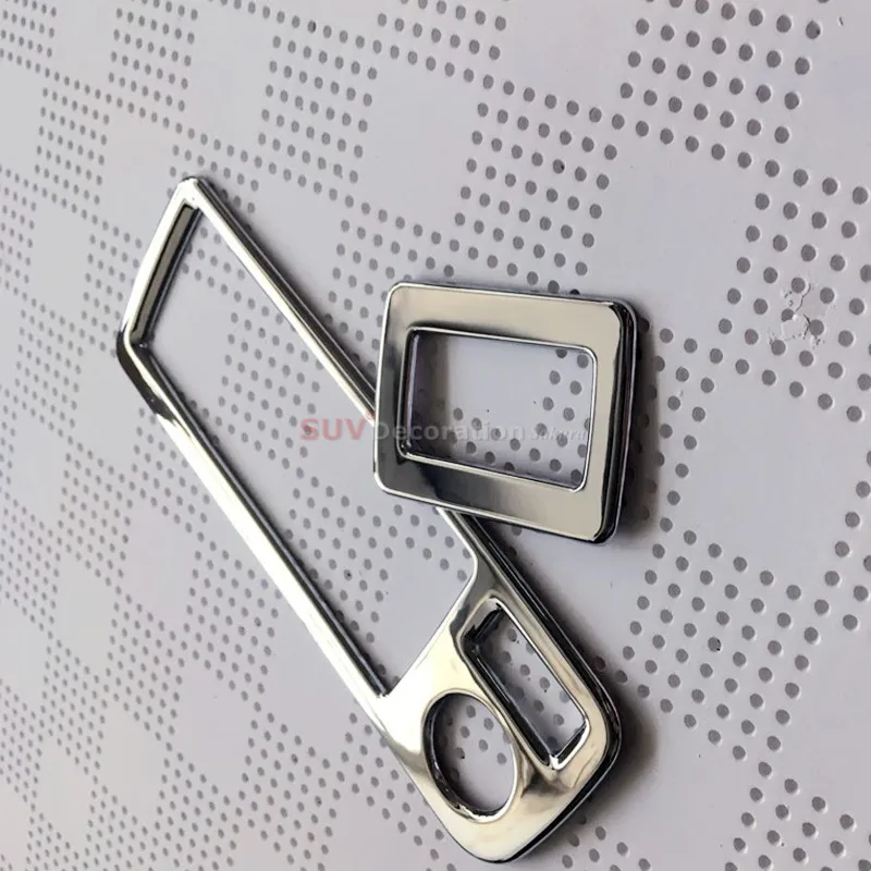 Para Toyota C-HR 2016, 2017 de 2018 de plástico ABS accesorios frente Interior de la puerta de la ventana levantar regulador recorte cubierta 2 piezas