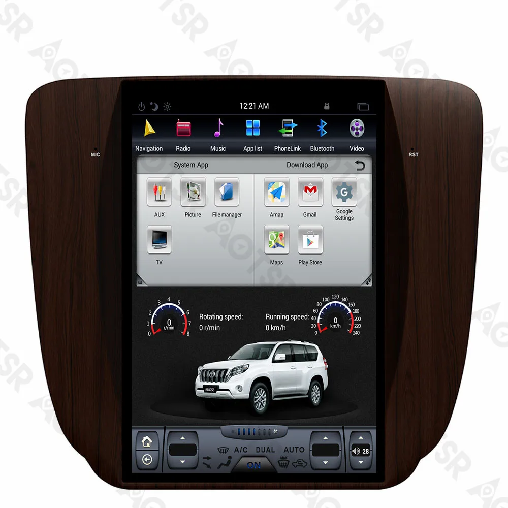 Aotsr 12 1 &quotIPS Android 7 Тесла стиль автомобиля без DVD плеер GPS навигация для GMC Yukon 2007 2012