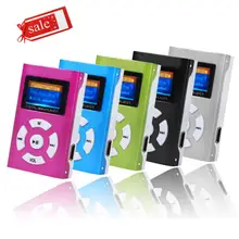 Mosunx Hifi USB мини MP3 плеер ЖК-экран Поддержка 32 ГБ Micro SD TF карта черный без наушников динамик