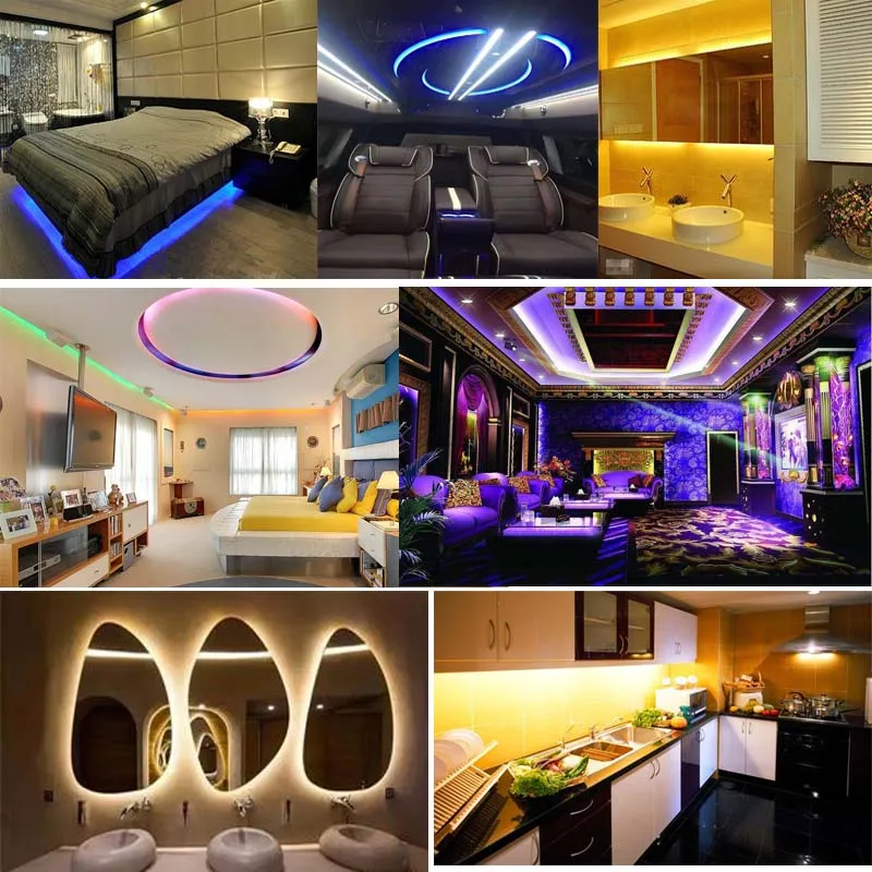 Tiras de Led dc 12 v adaptador conjunto Application : Decor For Christmas Holiday Stage Car Party