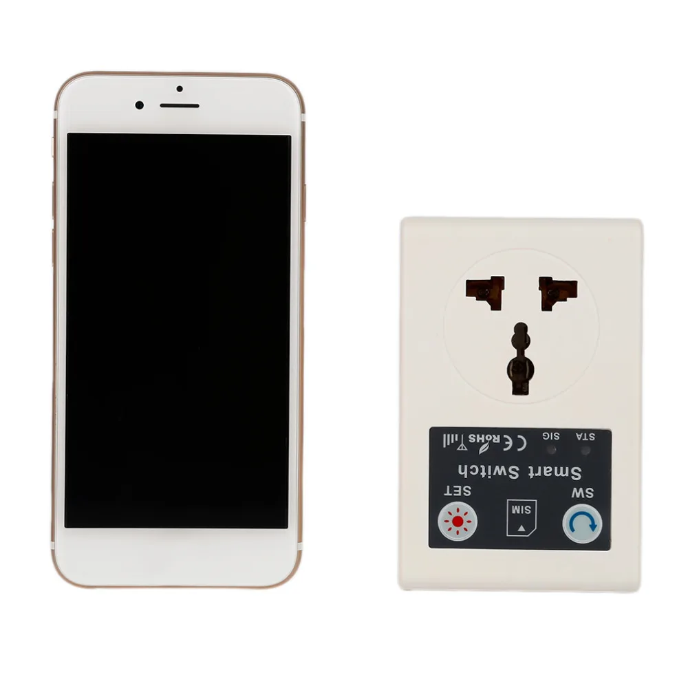 

EU 220V Gsm Power Socket Plug Phone RC Remote Wireless Control Smart Switch Socket With USBGSM Plug for Home Household Appliance